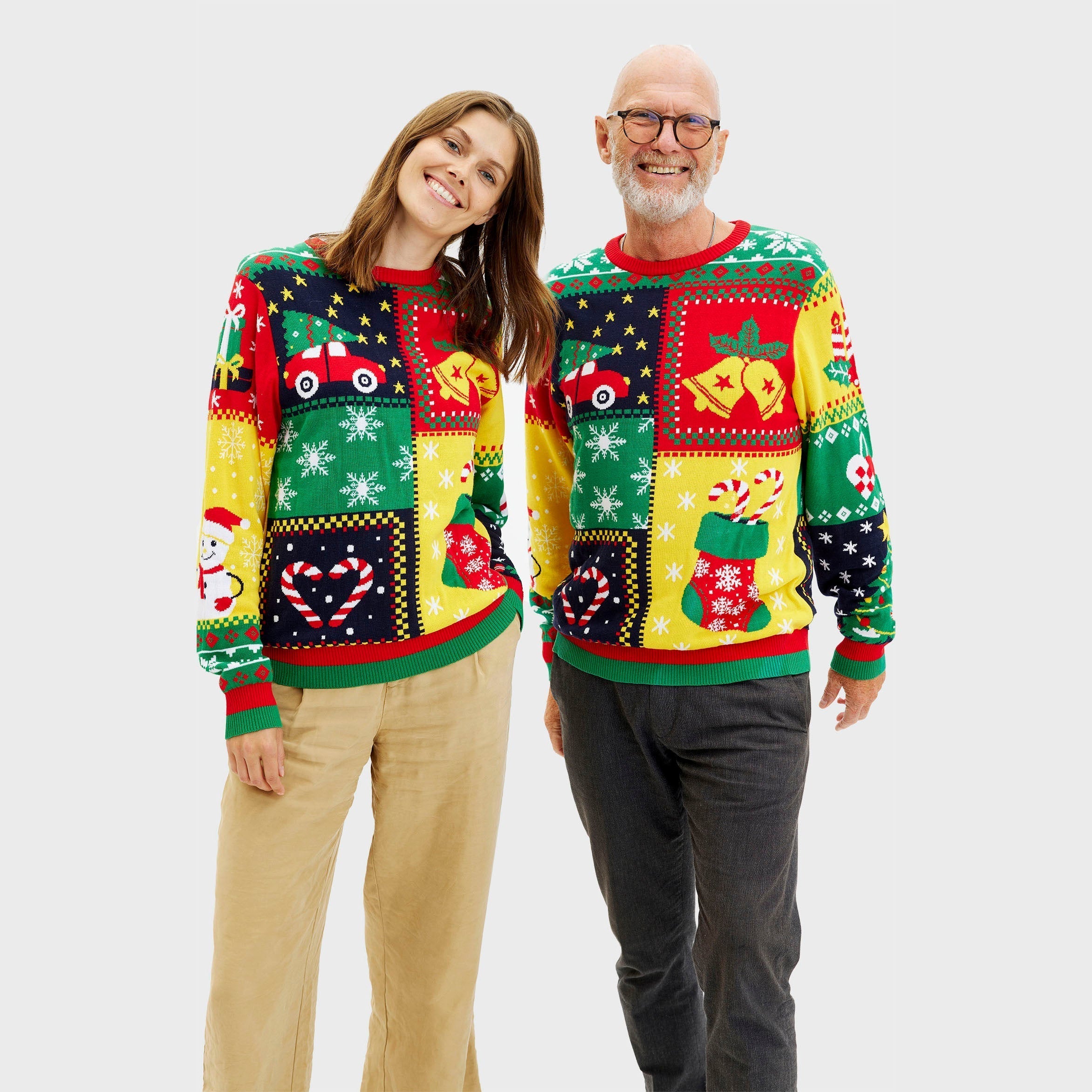 The Patchwork Christmas Sweater – Men
